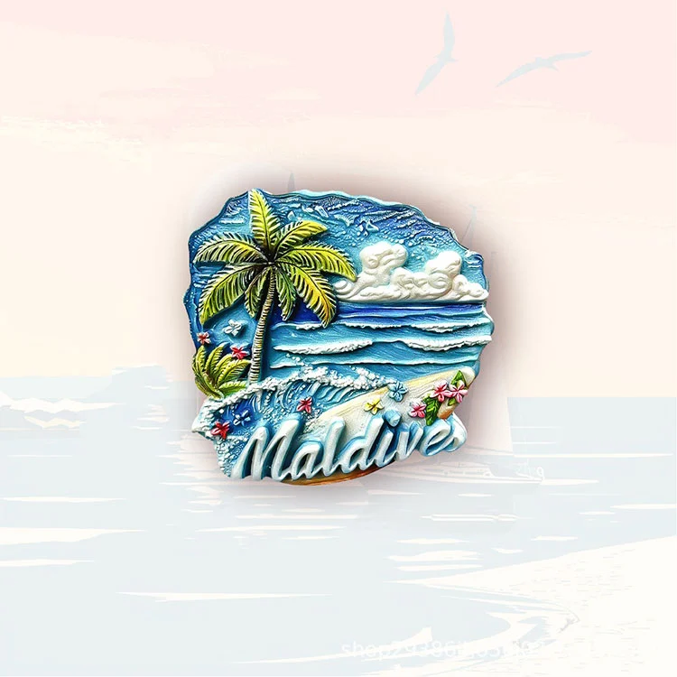 Wooden Travel Souvenir Fridge Magnet